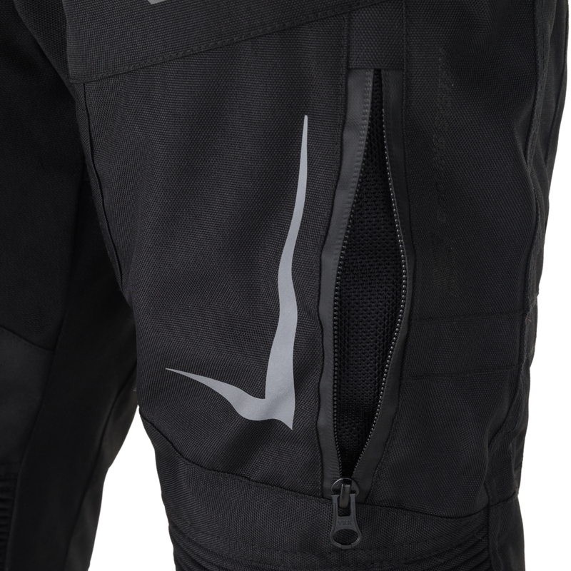 Pantalones cortos de moto RSA EXO 2 para mujer, color negro y amarillo fluorescente