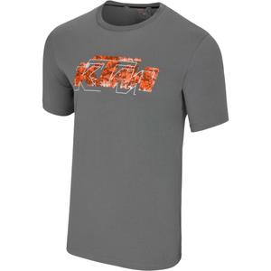 Camiseta gris con el logotipo de KTM
