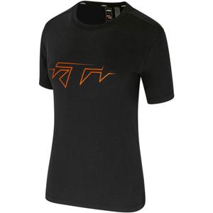Camiseta negra con el logotipo de KTM para mujer