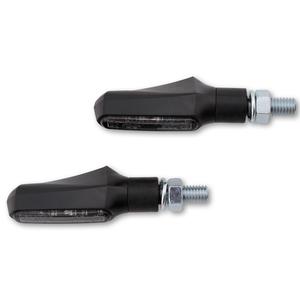Intermitentes para motocicleta Highsider Smart Shorty Fin negros