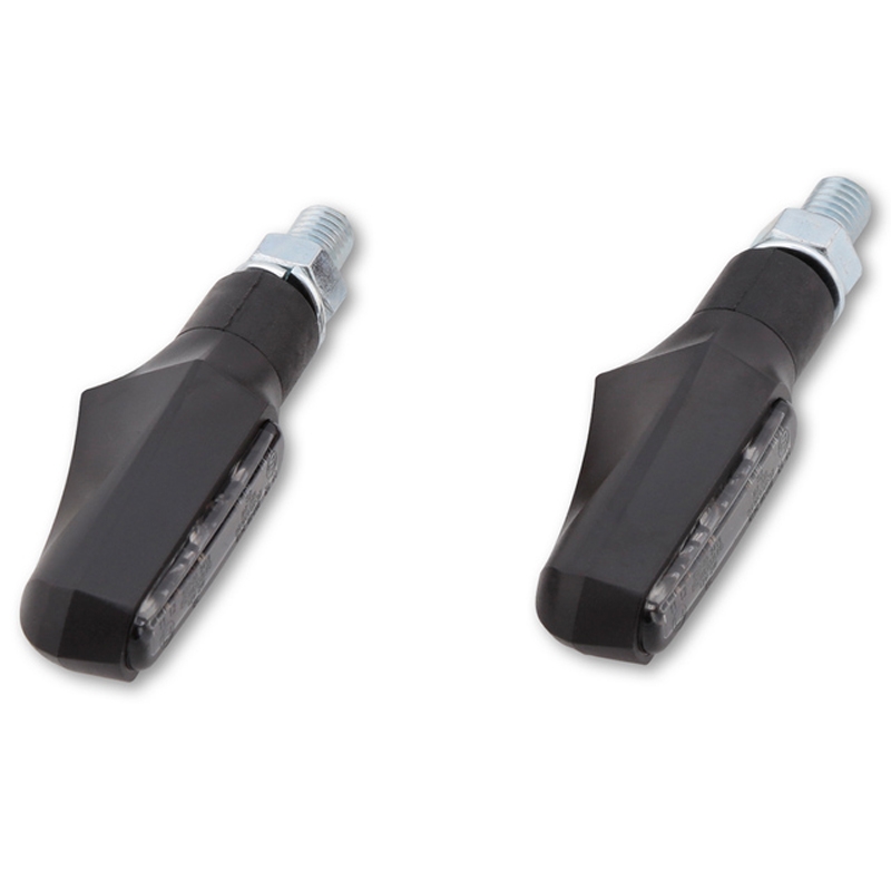 Intermitentes para motocicleta Highsider Smart Shorty Fin negros