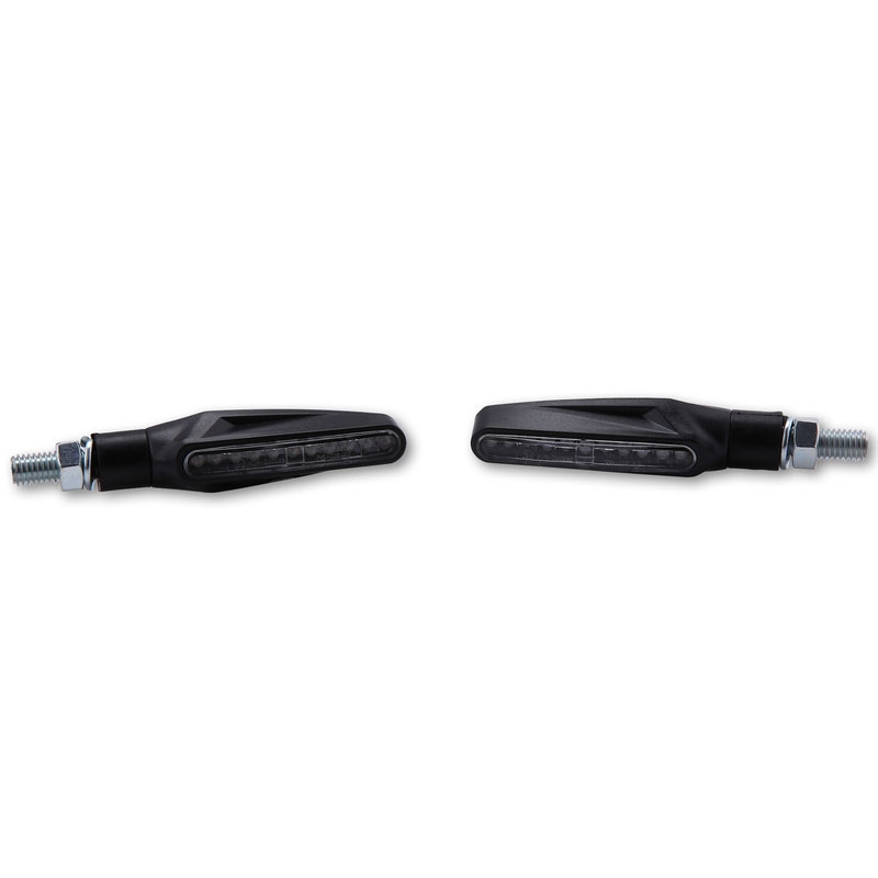 Intermitentes LED para motocicleta Highsider Smart Stix negros
