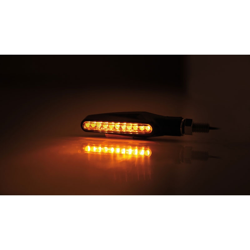 Intermitentes LED para motocicleta Highsider Smart Stix negros