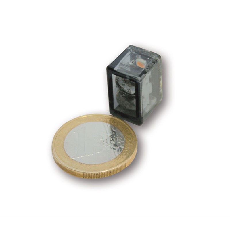 Intermitentes para motocicleta Highsider Smart Micro Cube-V LED gris humo