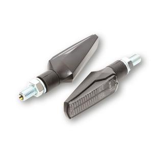 Intermitentes para motocicleta Highsider Smart Fineline LED 2 en 1 negros