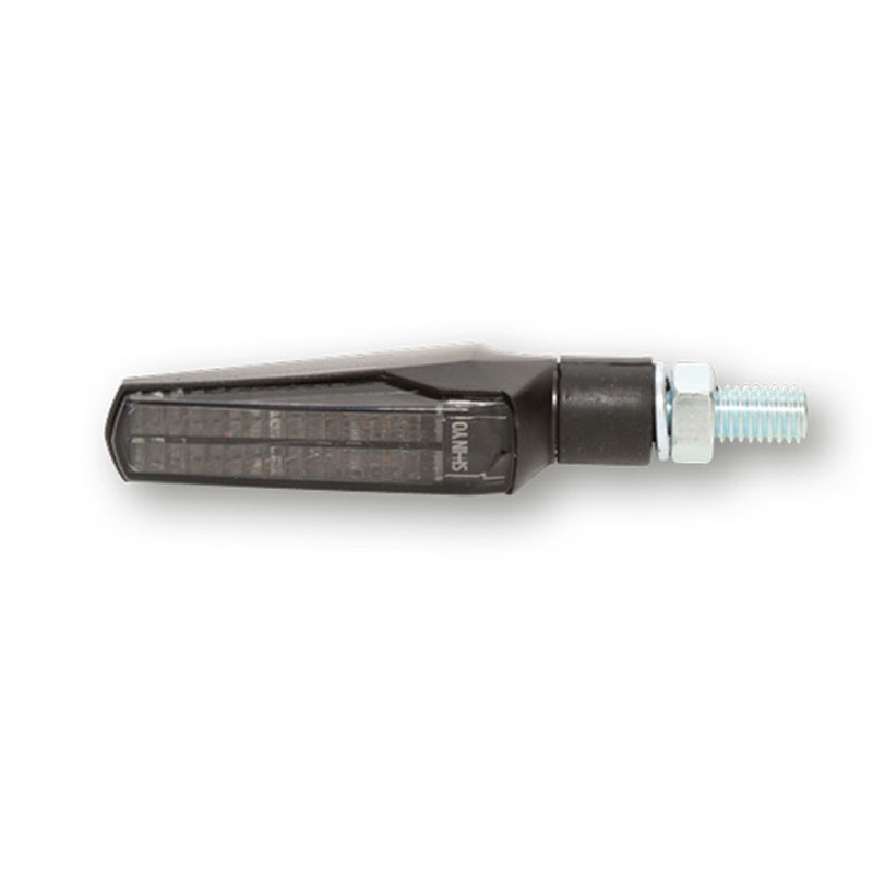 Intermitentes para motocicleta Highsider Smart Fineline LED 2 en 1 negros