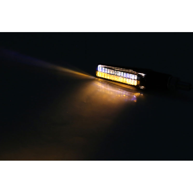 Intermitentes para motocicleta Highsider Smart Fineline LED 2 en 1 negros