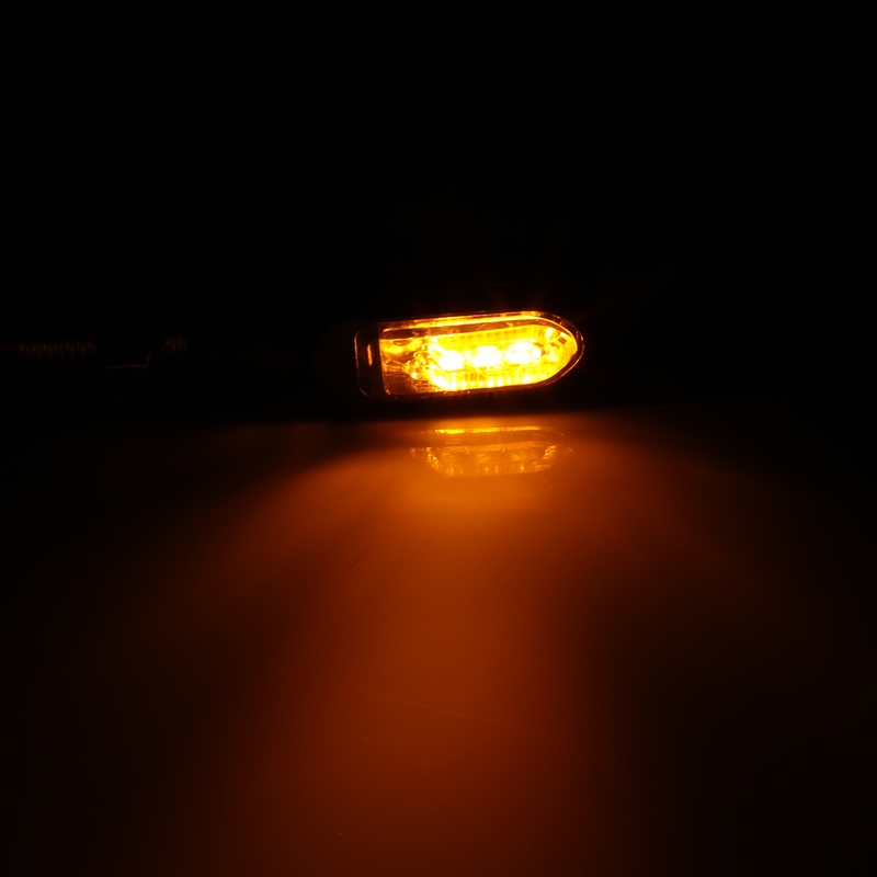 Intermitentes para motocicleta Highsider Smart Namiko-TS LED 2 en 1 negros