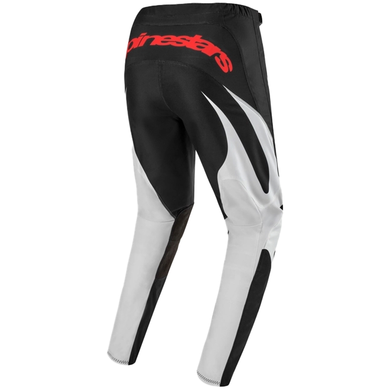 Pantalones de motocross Alpinestars Fluid Lucent negro-blanco-rojo