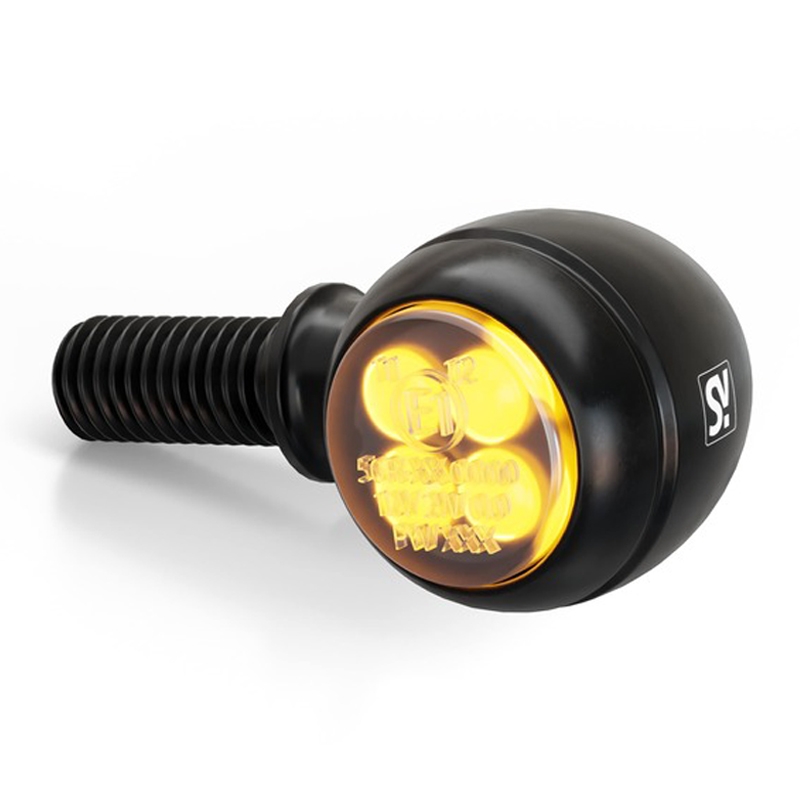 Intermitentes para moto Highsider Smart Circula-S LED 2 en 1 negro