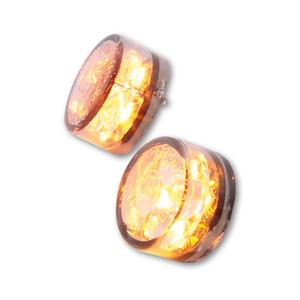 Intermitentes para motocicleta Highsider Smart Module Sixteen LED gris humo