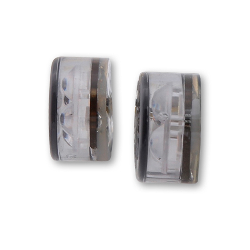 Intermitentes para motocicleta Highsider Smart Module Sixteen LED 2 en 1 gris humo