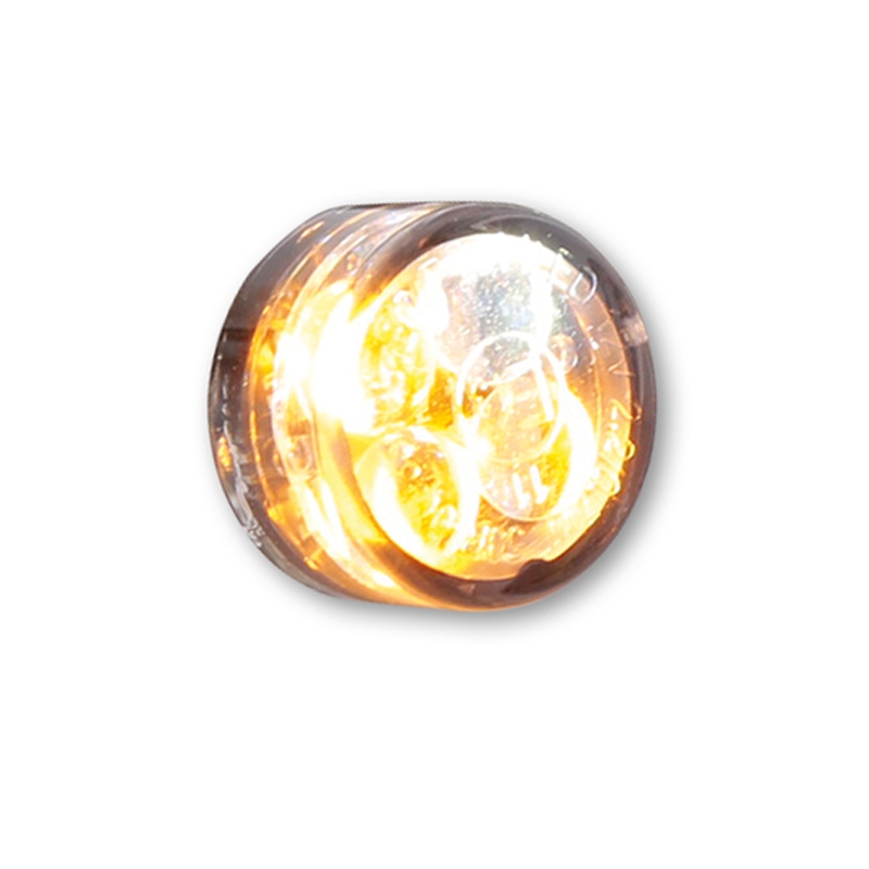 Intermitentes para motocicleta Highsider Smart Module Sixteen LED 2 en 1 gris humo