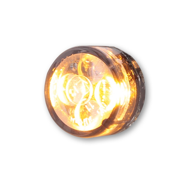 Intermitentes para motocicleta Highsider Smart Module Sixteen LED 2 en 1 gris humo