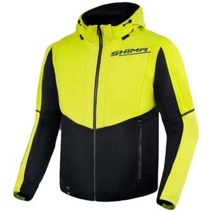 Chaqueta de moto Shima Daybreaker negro-amarillo fluo