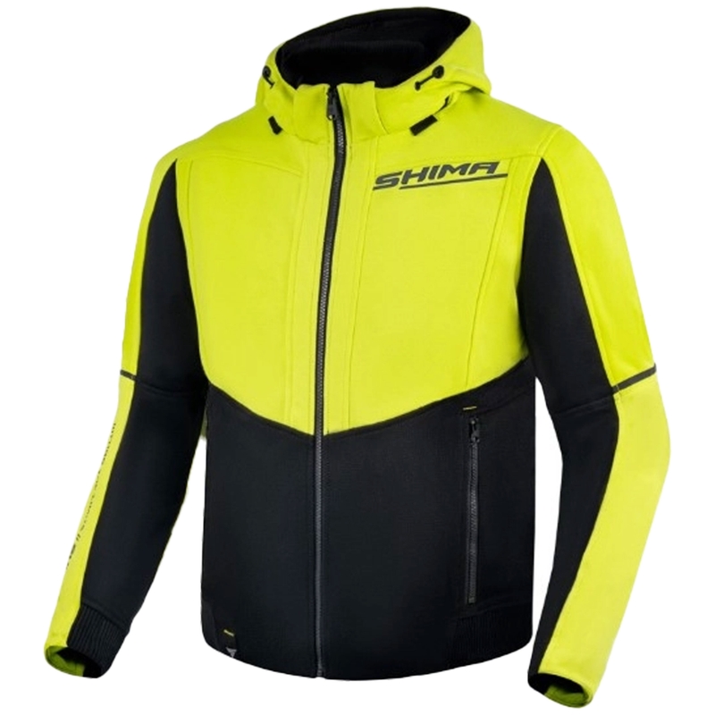 Sudadera de moto Shima Daybreaker negra-amarilla fluorescente