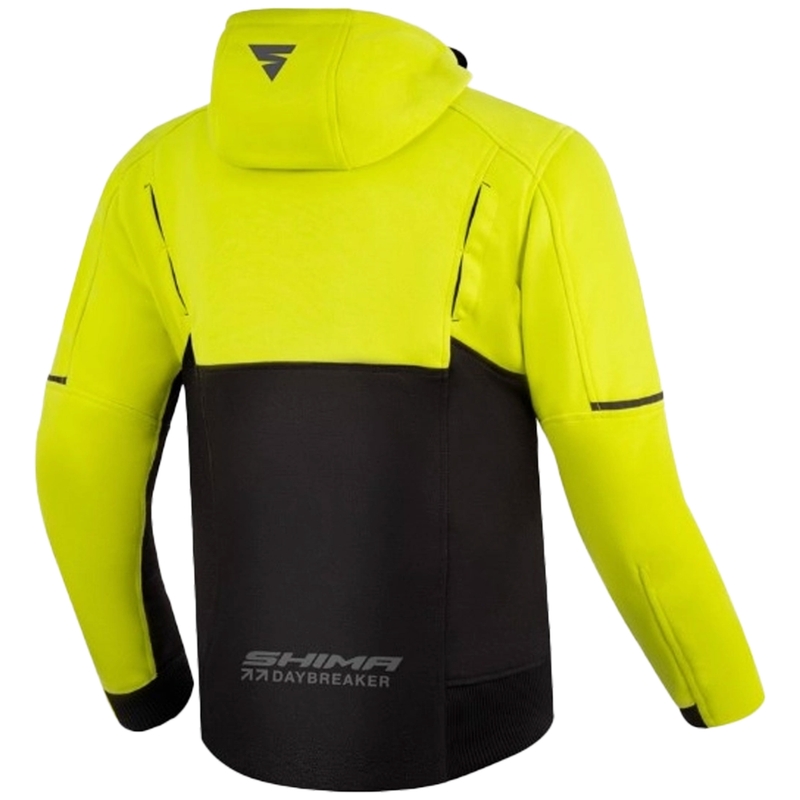 Sudadera de moto Shima Daybreaker negra-amarilla fluorescente