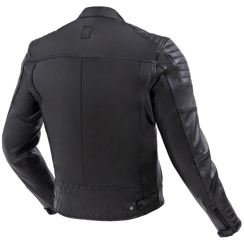 Chaqueta de cuero para moto Rebelhorn Hunter II negra