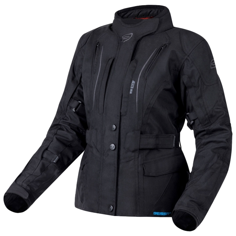 Chaqueta de moto Ozone Sahara para mujer Negro