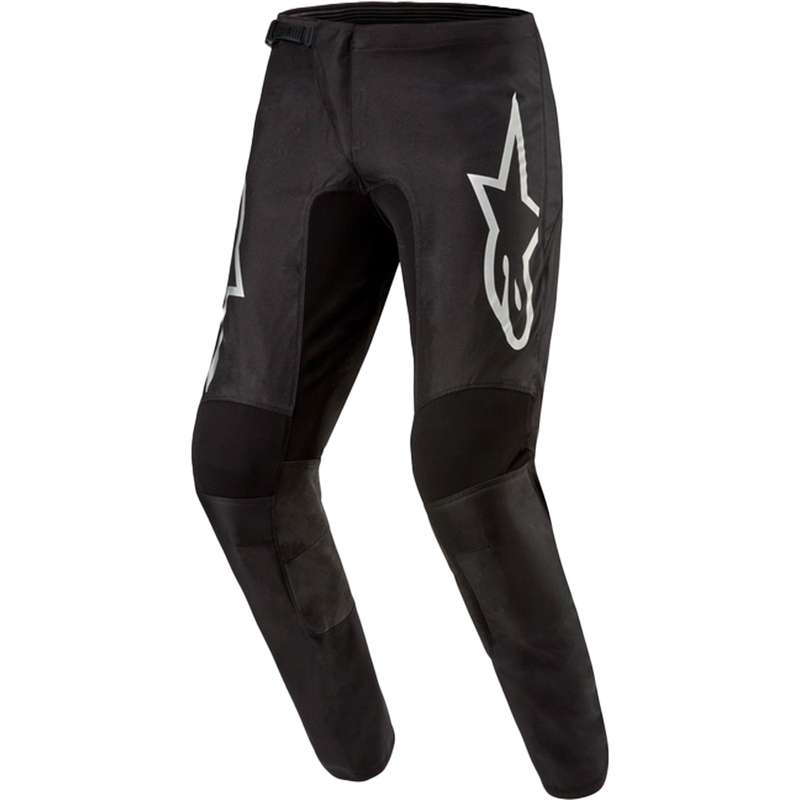 Pantalones de motocross Alpinestars Fluid Graphite negro-plata