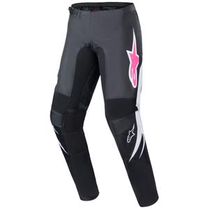 Pantalones de motocross Alpinestars Stella Fluid para mujer, color negro y blanco