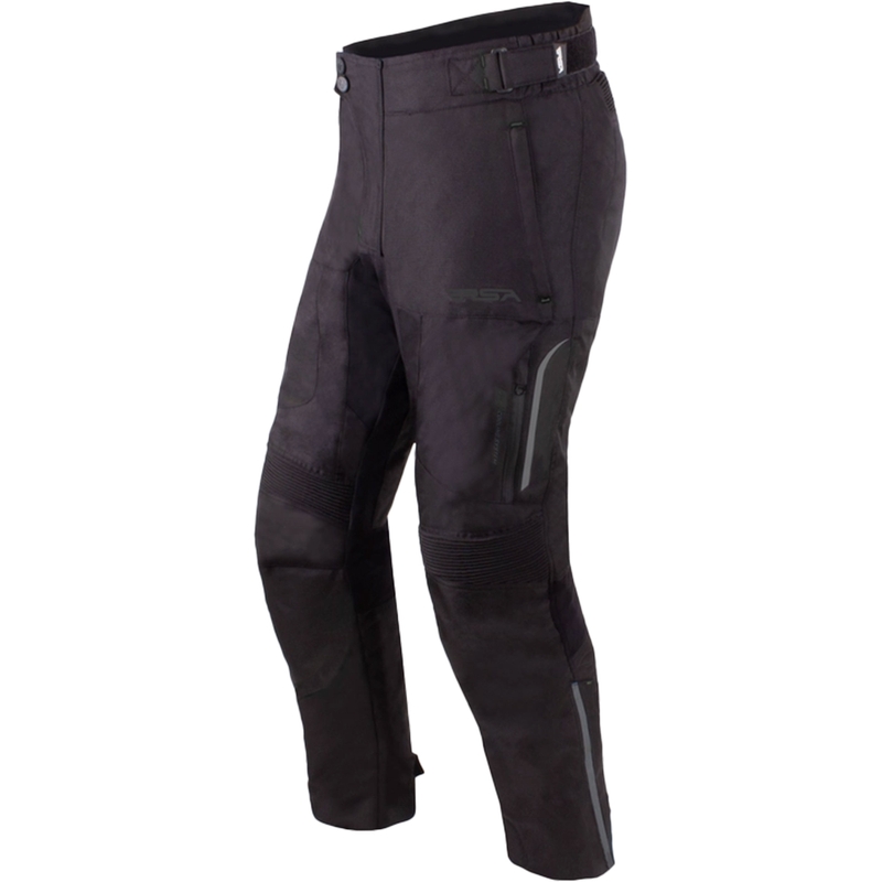 Pantalón de moto RSA Wasp negro extendido