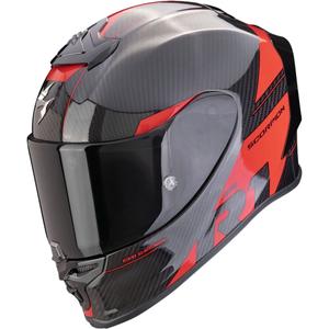 Casco integral de moto Scorpion EXO-R1 EVO Carbon Air Rally negro-rojo