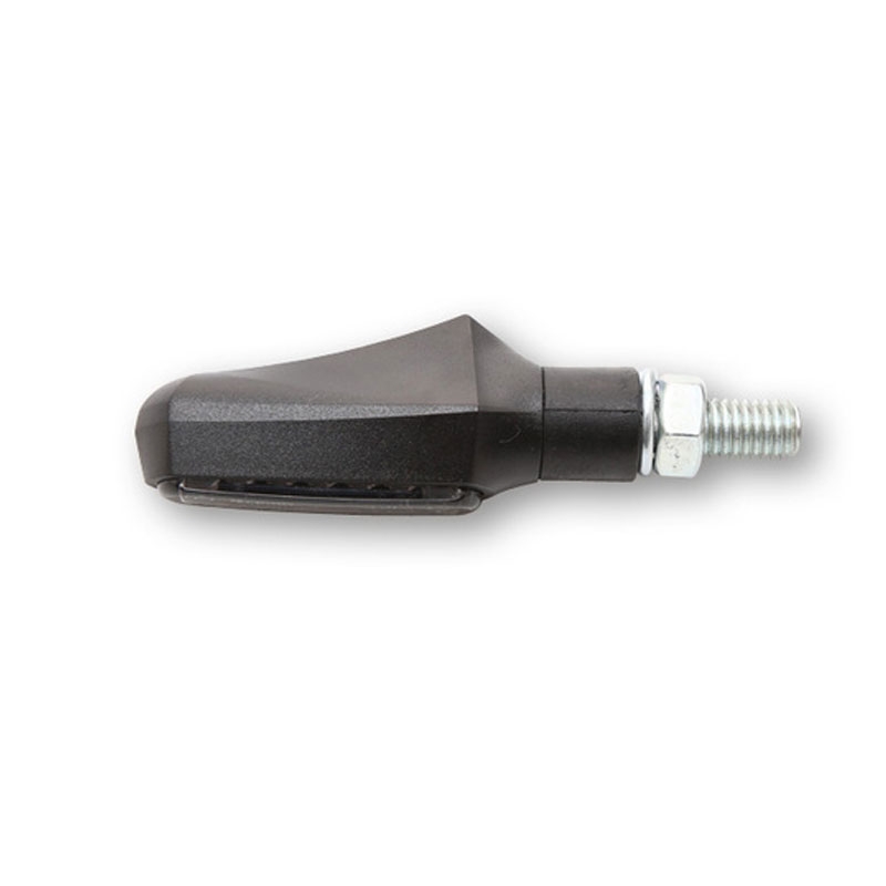 Intermitentes para motocicleta Highsider Smart Shorty Fin 3 en 1 negros