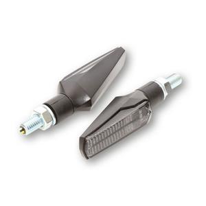 Intermitentes para motocicleta Highsider Smart Fineline LED 3 en 1 negros