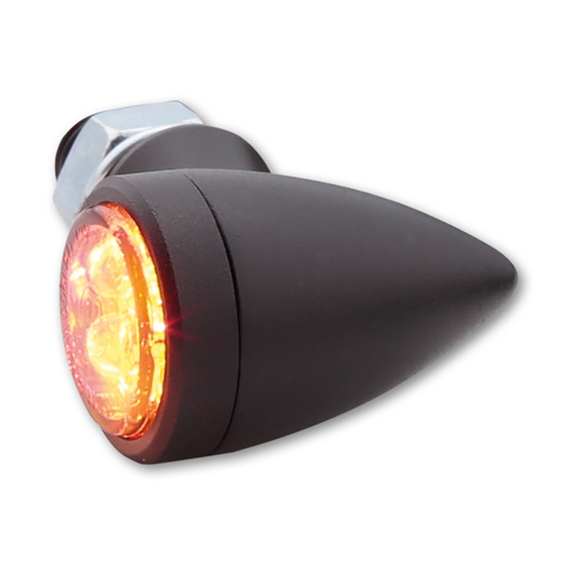 Intermitentes para motocicleta Highsider Smart Sixteen Bullet LED 3 en 1 gris humo