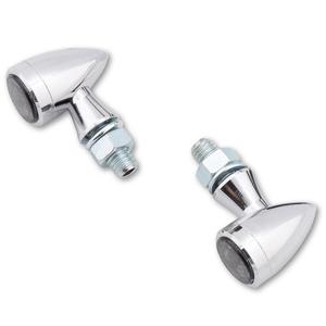 Intermitentes para motocicleta Highsider Smart Sixteen Bullet LED 3 en 1 cromados