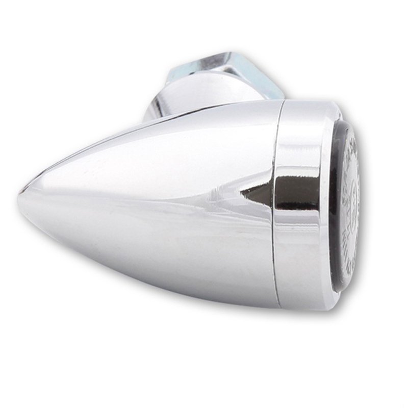 Intermitentes para motocicleta Highsider Smart Sixteen Bullet LED 3 en 1 cromados