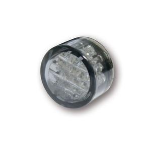 Luz trasera LED para motocicleta Highsider Smart Pin, gris humo