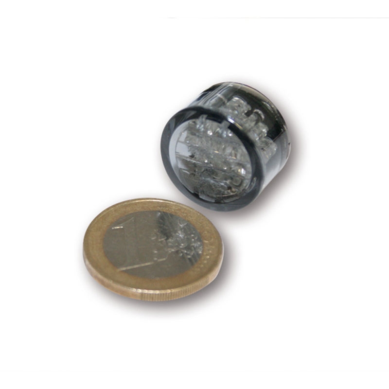 Luz trasera LED para motocicleta Highsider Smart Pin, gris humo