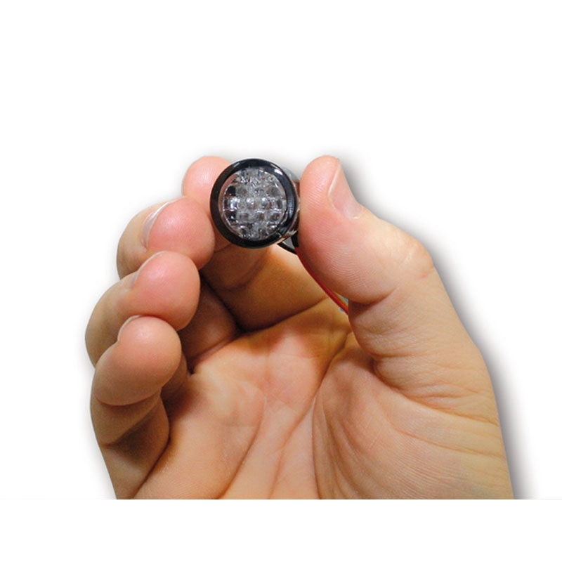 Luz trasera LED para motocicleta Highsider Smart Pin, gris humo