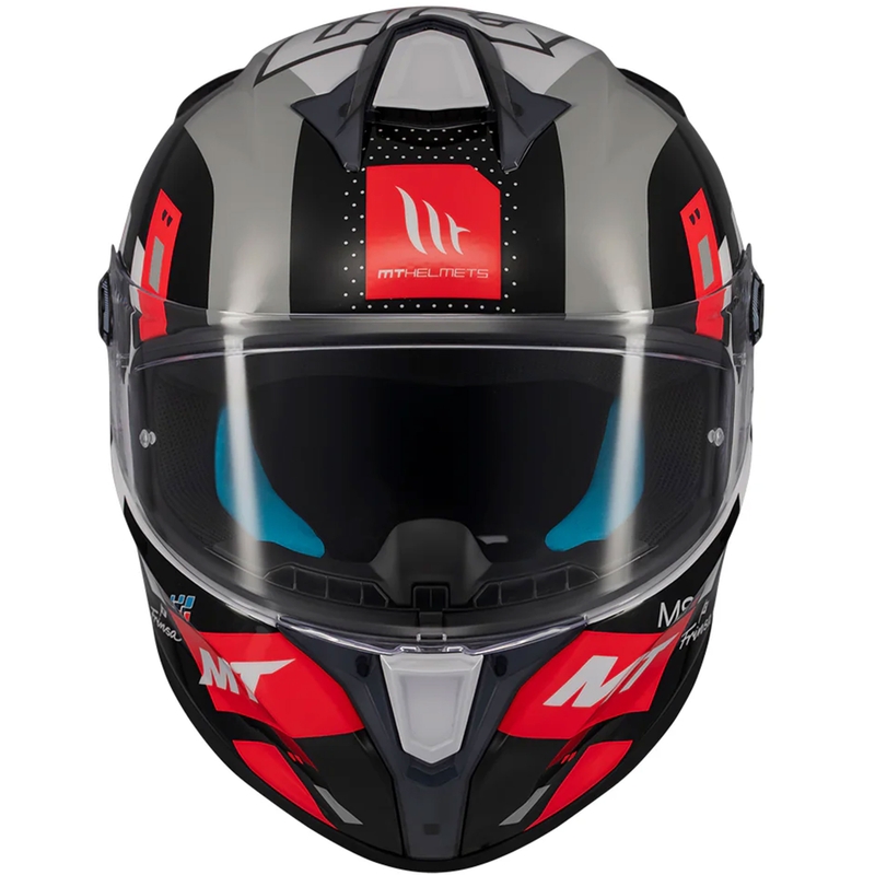 Casco integral de moto MT Targo S SERGIO GARCIA negro-gris-rojo