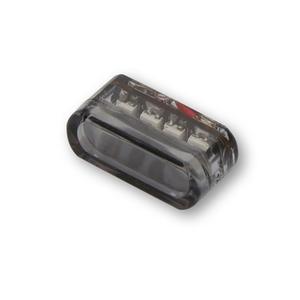 Luz trasera LED para motocicleta Highsider Smart Module 1, gris humo
