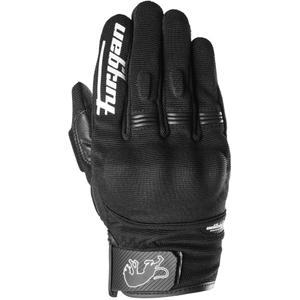 Guantes de moto Furygan Jet Lady D3O® Evo para mujer, color negro y blanco
