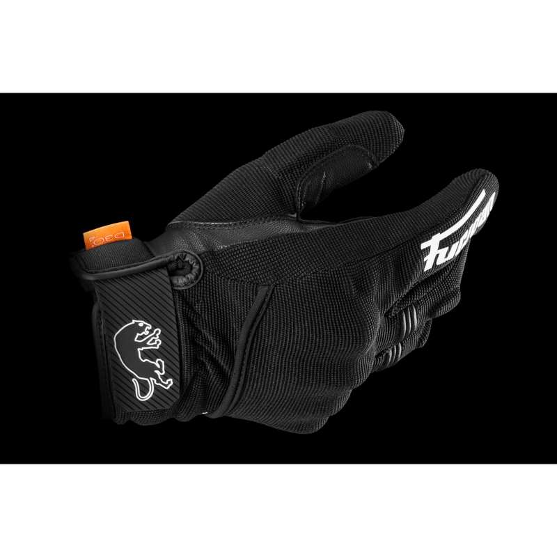 Guantes de moto Furygan Jet Lady D3O® Evo para mujer, color negro y blanco