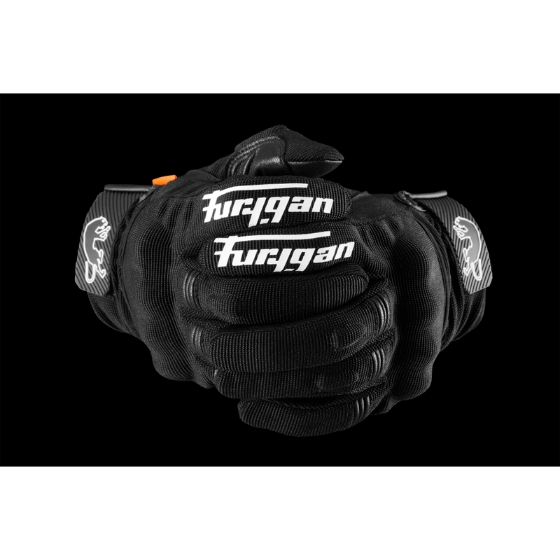 Guantes de moto Furygan Jet Lady D3O® Evo para mujer, color negro y blanco