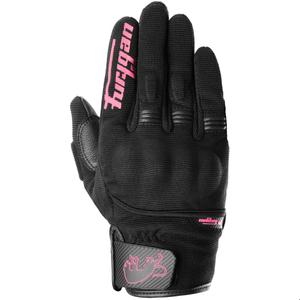 Guantes de moto para mujer Furygan Jet Lady D3O® Evo en negro y rosa