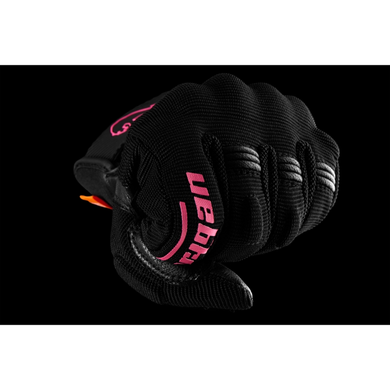Guantes de moto para mujer Furygan Jet Lady D3O® Evo en negro y rosa
