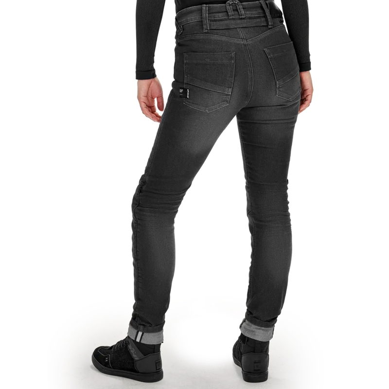 Vaqueros de moto para mujer Shima Ridge negros