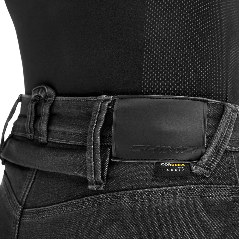 Vaqueros de moto para mujer Shima Ridge negros