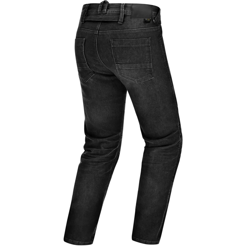 Vaqueros negros de moto Shima Ridge con corte extendido