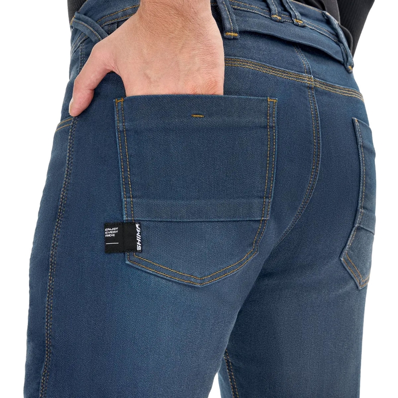 Vaqueros de moto Shima Ridge azules