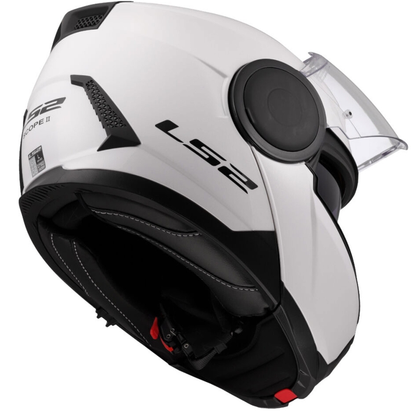 Casco de motocicleta abatible LS2 FF902 Scope II Blanco sólido