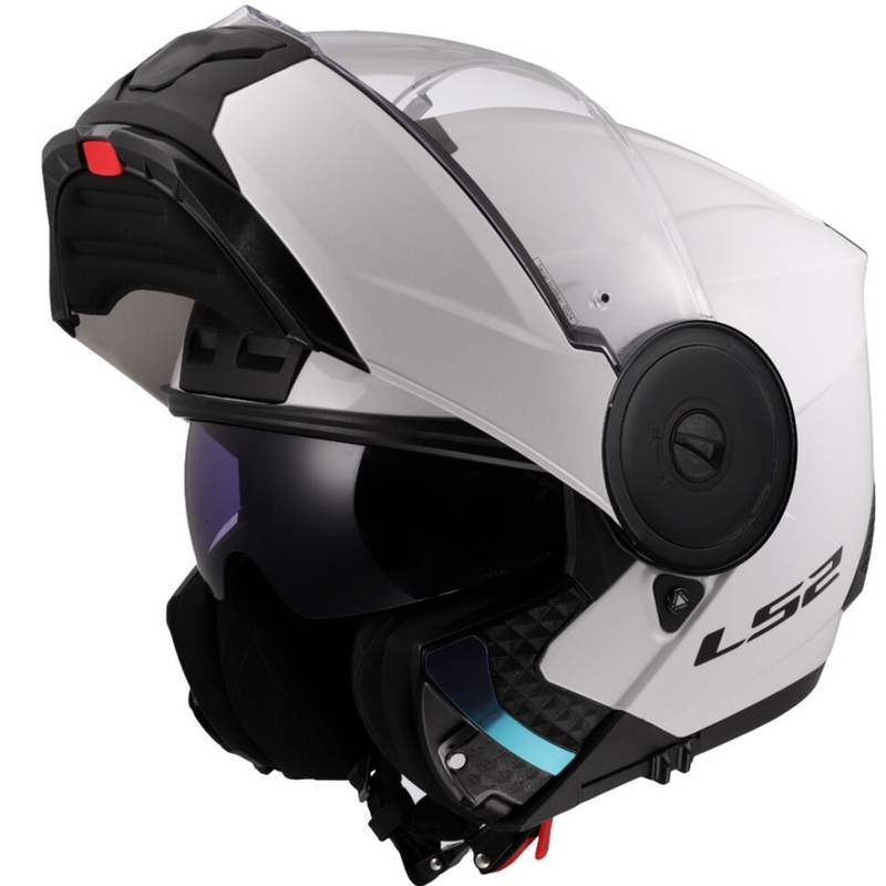 Casco de motocicleta abatible LS2 FF902 Scope II Blanco sólido