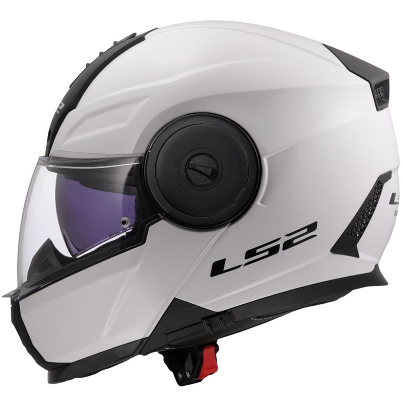 Casco de motocicleta abatible LS2 FF902 Scope II Blanco sólido