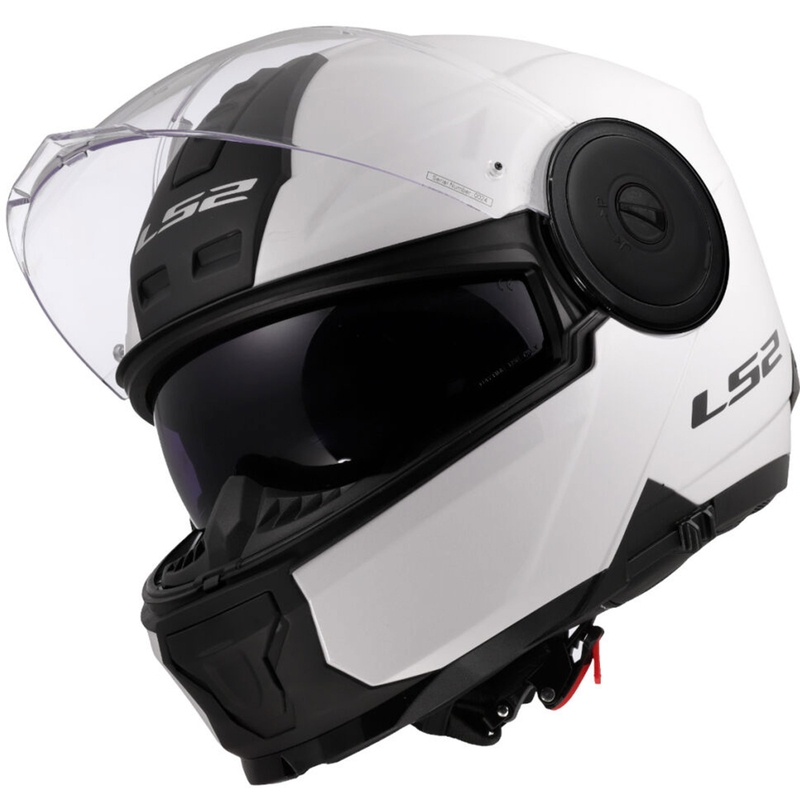 Casco de motocicleta abatible LS2 FF902 Scope II Blanco sólido